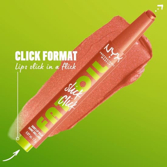 NYX Fat Oil Slick Click Shiny Sheer Lip Balm HITS DIFFERENT 06 lipbalm2