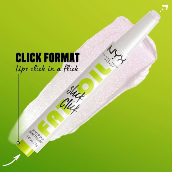 NYX Fat Oil Slick Click Shiny Sheer Lip Balm MAIN CHARACTER 01 clear lipbalm3