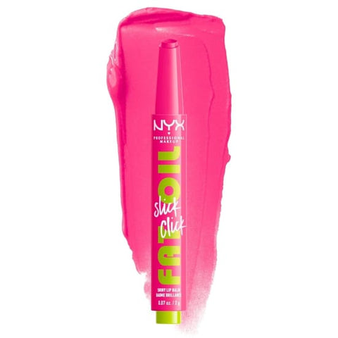 NYX Fat Oil Slick Click Shiny Sheer Lip Balm THRIVING 08 pink lipbalm0