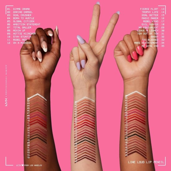 NYX Line Loud Lip Pencil REBEL RED LLLP11 liner lipliner NEW SEALED3