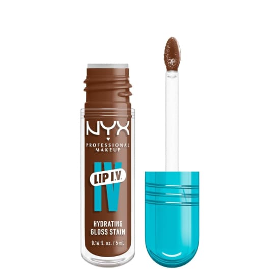 NYX Lip IV Hydrating Gloss Serum Lip Stain SPLASH N SPICE WSLS03 lipstain Nude2