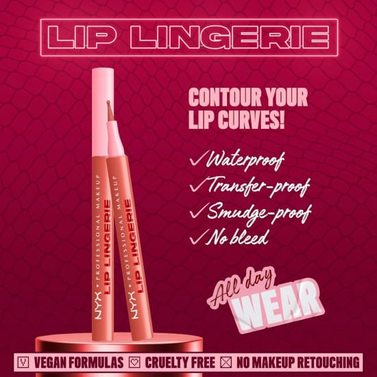 NYX Lip Lingerie Liner Stain SEND NUDES LLLS09 rosewood lipliner3