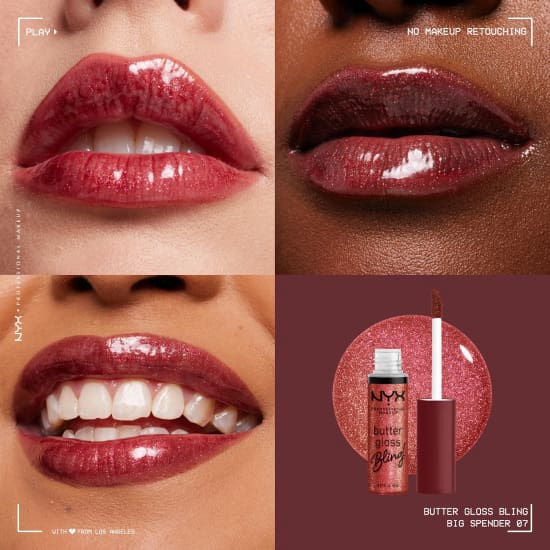 NYX PROFESSIONAL MAKEUP Bling Butter Gloss BIG SPENDER BLGB07 lip lipgloss3