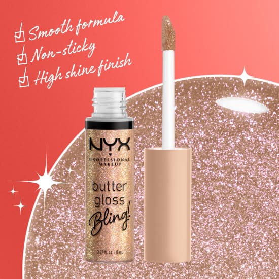 NYX PROFESSIONAL MAKEUP Bling Butter Gloss BRING THE BLING BLGB01 lip lipgloss3