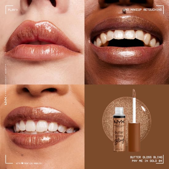 NYX PROFESSIONAL MAKEUP Bling Butter Gloss PAY ME IN GOLD BLGB04 lip lipgloss2