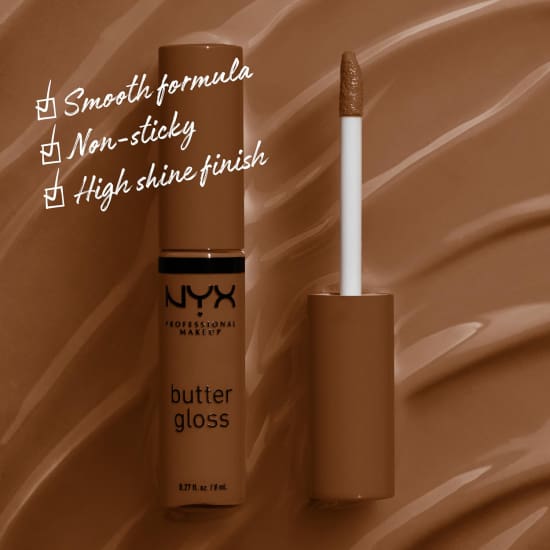 NYX PROFESSIONAL MAKEUP Butter Gloss CARAMELT BLG50 lip lipgloss brown1