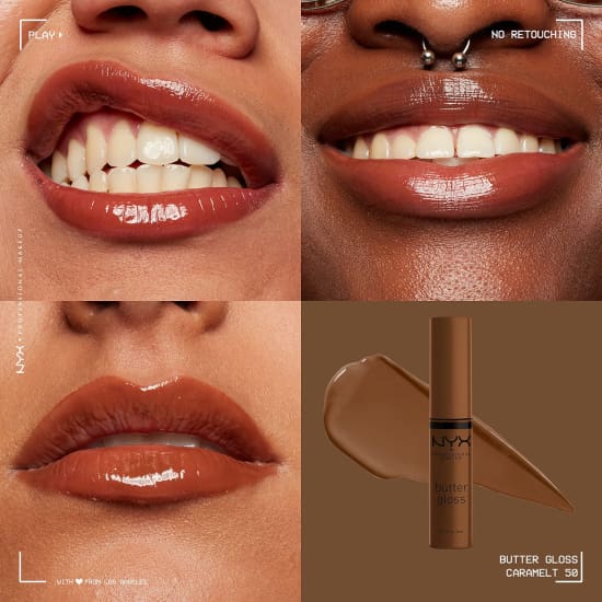 NYX PROFESSIONAL MAKEUP Butter Gloss CARAMELT BLG50 lip lipgloss brown2