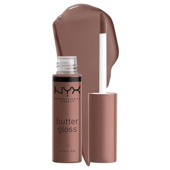 NYX PROFESSIONAL MAKEUP Butter Gloss CINNAMON ROLL BLG48 lip lipgloss grey brown6