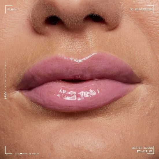 NYX PROFESSIONAL MAKEUP Butter Gloss ECLAIR BLG02 lip lipgloss pink - Health & Beauty:Makeup:Lips:Lip Gloss