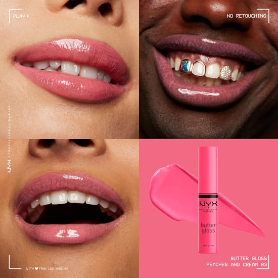 NYX PROFESSIONAL MAKEUP Butter Gloss PEACHES AND CREAM BLG03 lip lipgloss1