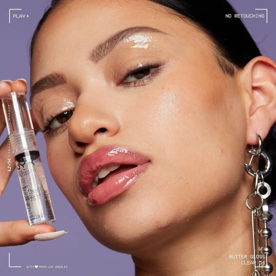 NYX PROFESSIONAL MAKEUP Butter Gloss SUGAR GLASS BLG54 lip lipgloss clear8