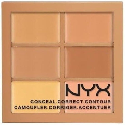 NYX Professional Makeup Conceal Correct Contour Palette MEDIUM 3CP02 - Health & Beauty:Makeup:Face:Concealer
