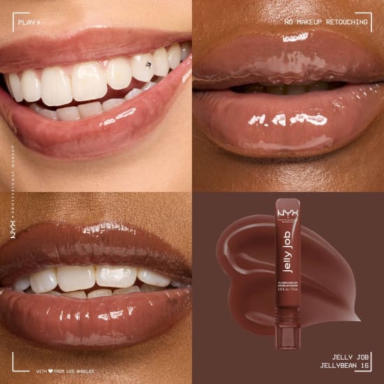 NYX PROFESSIONAL MAKEUP Jelly Job Lip Gloss JELLYBEAN VSG16 lipgloss brown2