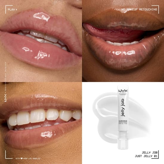 NYX PROFESSIONAL MAKEUP Jelly Job Lip Gloss JUST JELLY VSG01 lipgloss clear2