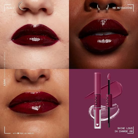 NYX Shine Loud High Shine Liquid Lipstick IN CHARGE SLHP201