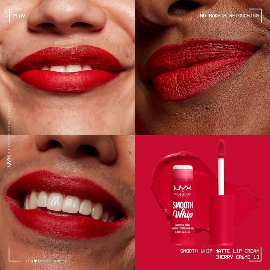 NYX Smooth Whip Matte Lip Cream CHERRY CREME WMLC13 red lipstick - Health & Beauty:Makeup:Lips:Lip Plumper