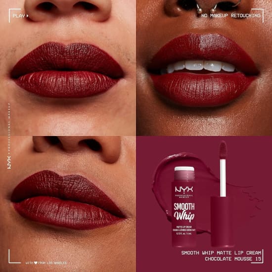 NYX Smooth Whip Matte Lip Cream CHOCOLATE MOUSSE WMLC15 lipstick1