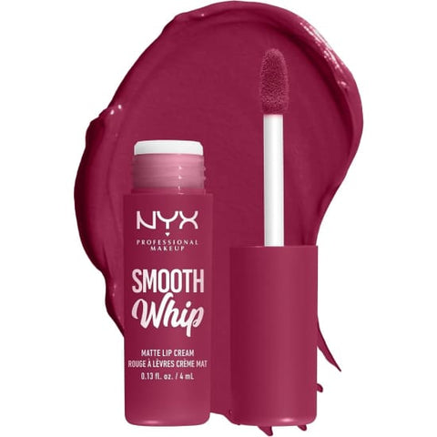 NYX Smooth Whip Matte Lip Cream FUZZY SLIPPERS WMLC08 lipstick plum0