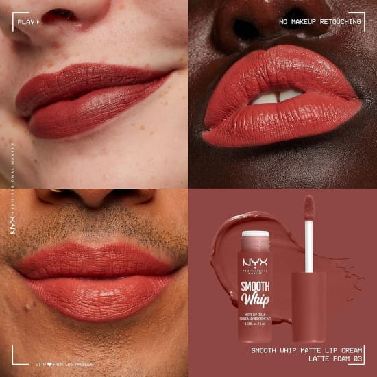 NYX Smooth Whip Matte Lip Cream LATTE FOAM WMLC03 lipstick1