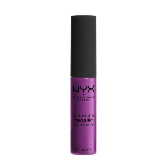 NYX Soft Matte Metallic Lip Cream SEOUL SMMLC08 lipstick violet - Health & Beauty:Makeup:Lips:Lip Plumper
