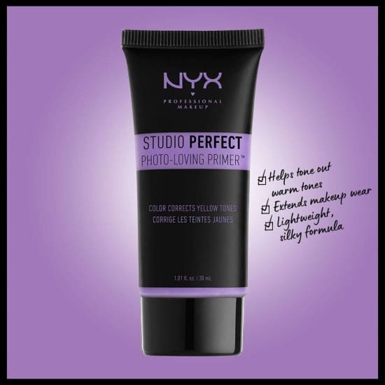 NYX Studio Perfect Photo Loving Primer SPP03 LAVENDER - Health & Beauty:Makeup:Face:Face Primer