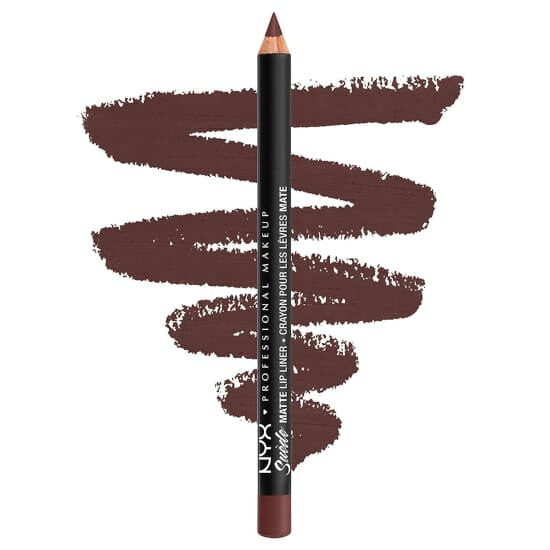 NYX Suede Matte Lip Liner Pencil CHOOSE YOUR COLOUR Lipliner - SMLL55 Cold Brew - Health & Beauty:Makeup:Lips:Lip Liner