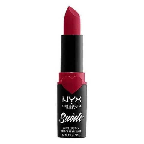NYX Suede Matte Lipstick SPICY SDMLS09 true red - Health & Beauty:Makeup:Lips:Lipstick