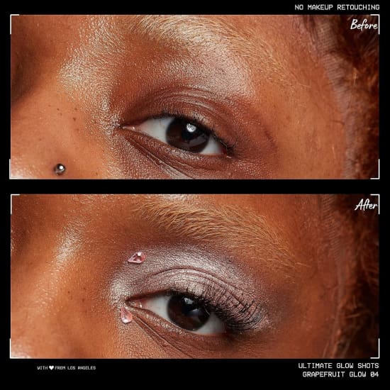 NYX Ultimate Glow Shots Brightening Liquid Eyeshadow GRAPEFRUIT GLOW UGS04 - Health & Beauty:Makeup:Eyes:Eye Shadow