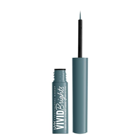 NYX Vivid Brights Matte Liquid Eyeliner CYAN SIMP VBLL01 Eye Liner2