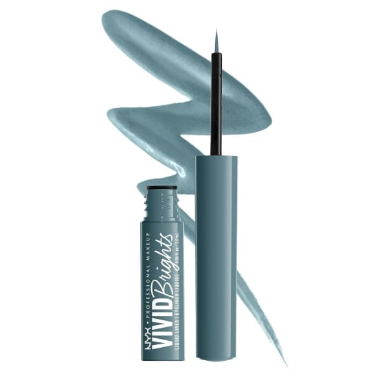 NYX Vivid Brights Matte Liquid Eyeliner CYAN SIMP VBLL01 Eye Liner0