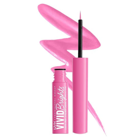 NYX Vivid Brights Matte Liquid Eyeliner DON'T PINK TWICE VBLL08 Eye Liner0