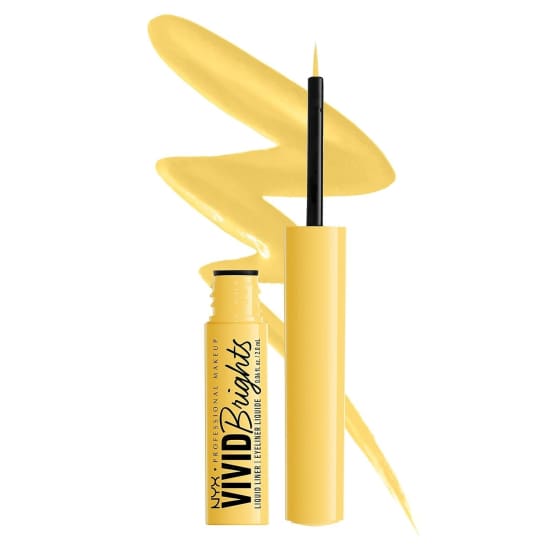 NYX Vivid Brights Matte Liquid Eyeliner HAD ME AT YELLOW VBLL03 Eye Liner0