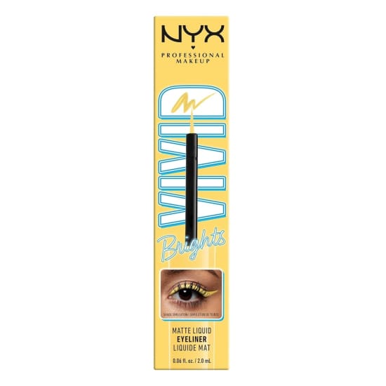NYX Vivid Brights Matte Liquid Eyeliner HAD ME AT YELLOW VBLL03 Eye Liner1
