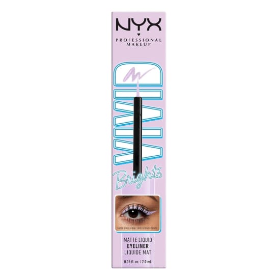 NYX Vivid Brights Matte Liquid Eyeliner LILAC LINK VBLL07 Eye Liner1