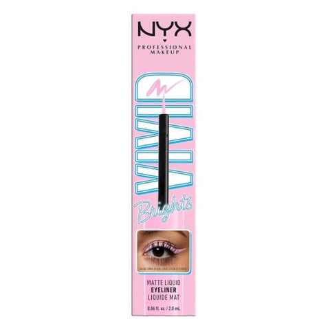 NYX Vivid Brights Matte Liquid Eyeliner SNEAKY PINK VBLL09 Eye Liner0