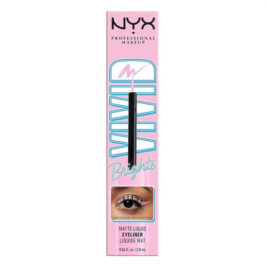 NYX Vivid Brights Matte Liquid Eyeliner SNEAKY PINK VBLL09 Eye Liner - Health & Beauty:Makeup:Eyes:Eyeliner