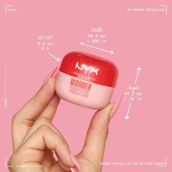 NYX Wonder Snatch Loose Setting Powder CHEEKY CHERRY WSP02 pink2