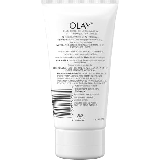 OLAY Regenerist Balancing Cream Cleanser Collagen Peptide 150mL combo dry skin2