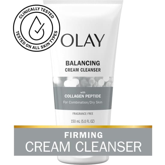 OLAY Regenerist Balancing Cream Cleanser Collagen Peptide 150mL combo dry skin0