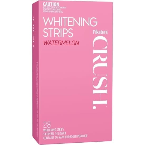 PIKSTERS Crush Watermelon Flavor Whitening STRIPS teeth whitener 14 upper +lower2