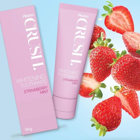PIKSTERS Crush Whitening Toothpaste STRAWBERRY & MINT flavor teeth whitener0