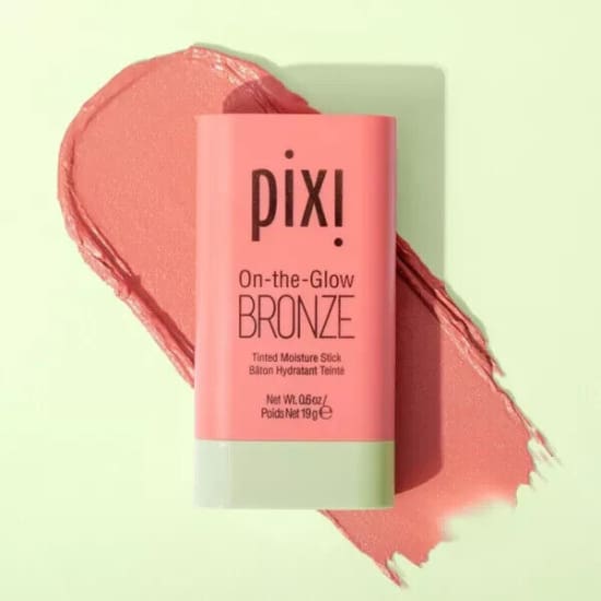 PIXI On The Glow BRONZER WARM GLOW tinted moisture stick lips cheeks - Health & Beauty:Makeup:Face:Bronzer Contour & Highlighter