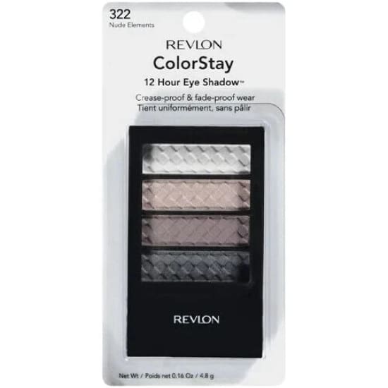 REVLON ColorStay 12 Hour Eyeshadow Quad NUDE ELEMENTS 322 eye shadow - Health & Beauty:Makeup:Eyes:Eye