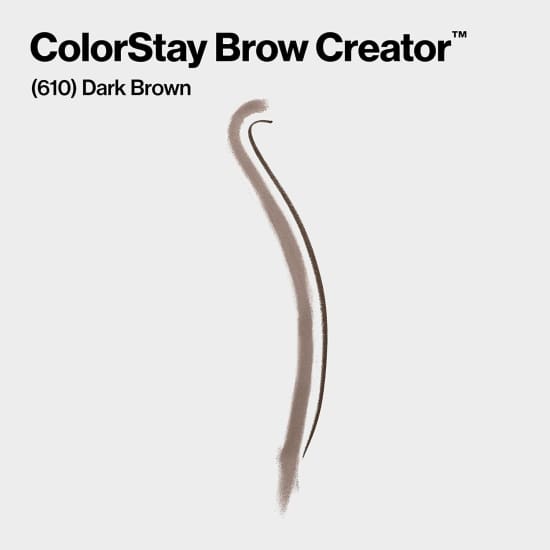 Revlon Colorstay Brow Creator Pencil DARK BROWN 610 crayon + powder2