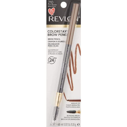 Revlon Colorstay Brow Pencil SOFT BROWN 210 waterproof0