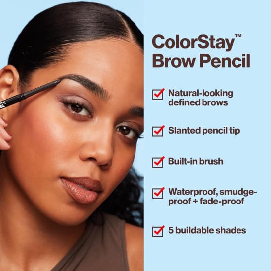 Revlon Colorstay Brow Pencil SOFT BROWN 210 waterproof3