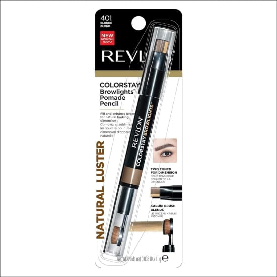 REVLON Colorstay Browlights Pomade Pencil BLONDE 401 eyebrow Eye Brow - Health & Beauty:Makeup:Eyes:Eyebrow Liner & Definition