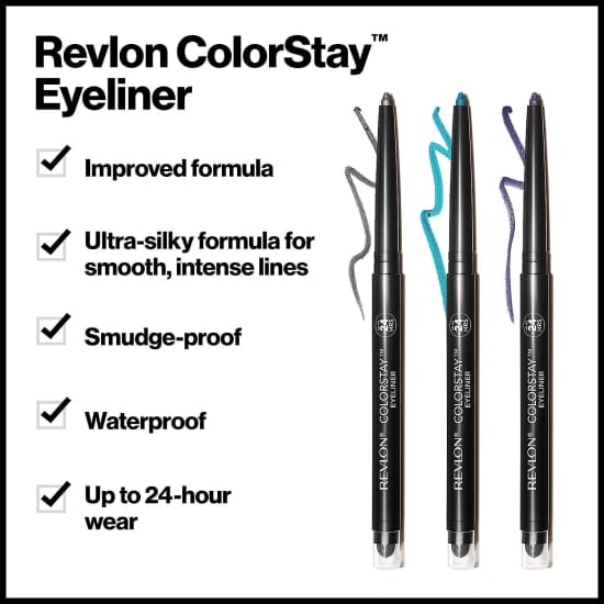 REVLON Colorstay Eyeliner BLACK VIOLET 209 eye liner Crayon retractable NEW2