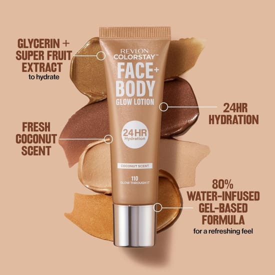 REVLON Colorstay Face + Body Glow Lotion IF YOU GLOW YOU GLOW 1308