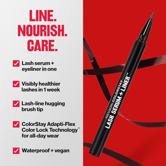 REVLON Colorstay Lash Serum + Liquid Eyeliner BLACKEST BLACK 001 eye liner2